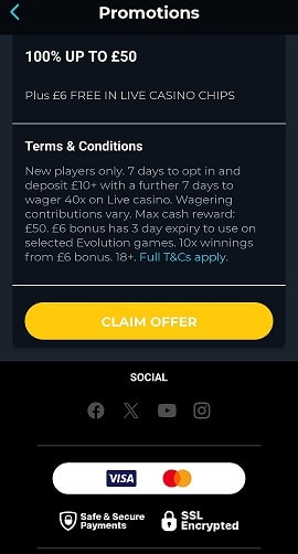 In-App Promotions at 21.co